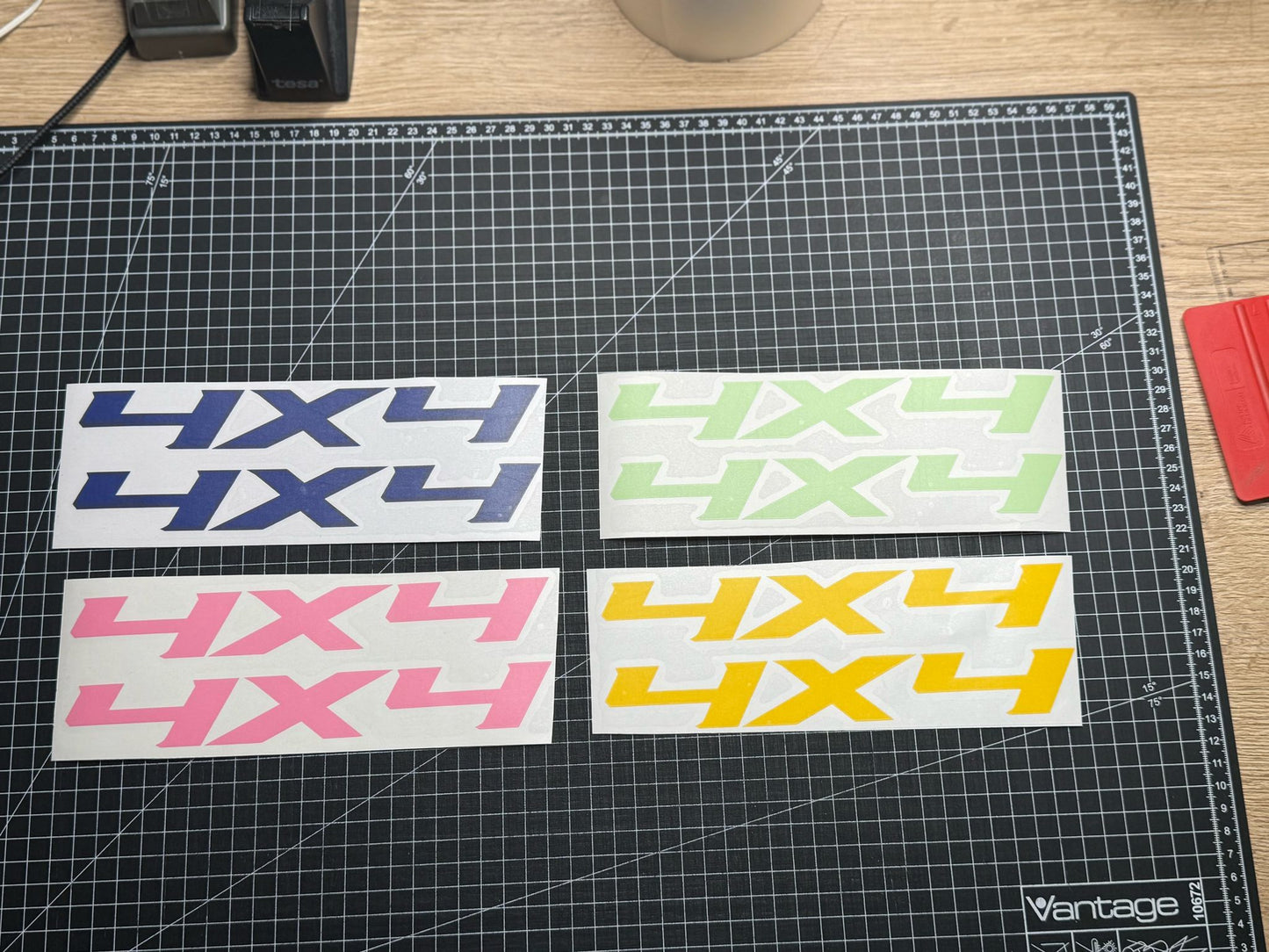 2x Aufkleber / Sticker - 4x4 Gr. S