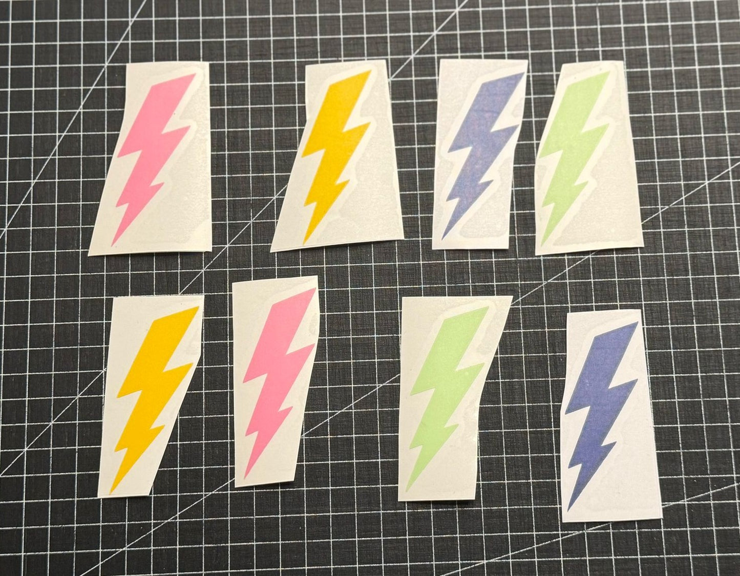 2x Aufkleber / Sticker - Blitz - Gr. M