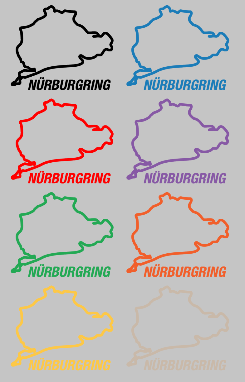 Aufkleber / Sticker - Nürburgring - Grösse M