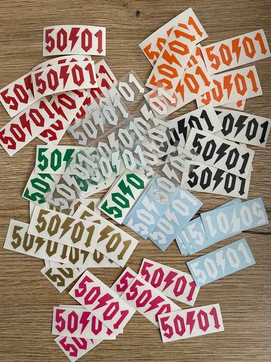 2x Aufkleber / Sticker - 50 01 Fifty to One - Grösse S