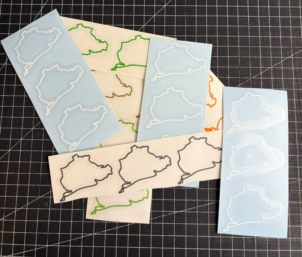 3x Aufkleber / Sticker | Nürburgring | ca. 5x4cm