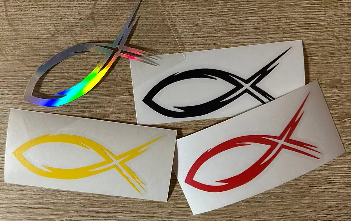 Aufkleber / Sticker - Ichtys Jesus 2